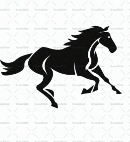 Galoppierendes Pferd